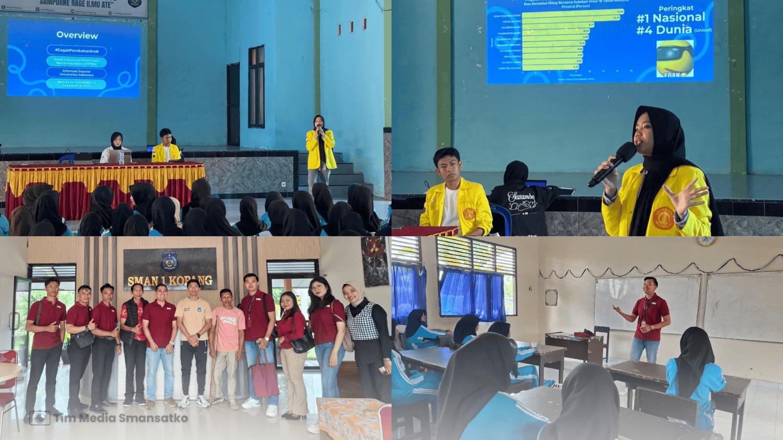 Sosialisasi Perguruan Tinggi di SMAN 1 Kopang