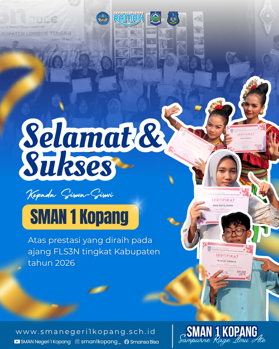 Para Juara FLS3N 2026 Tingkat Kabupaten
