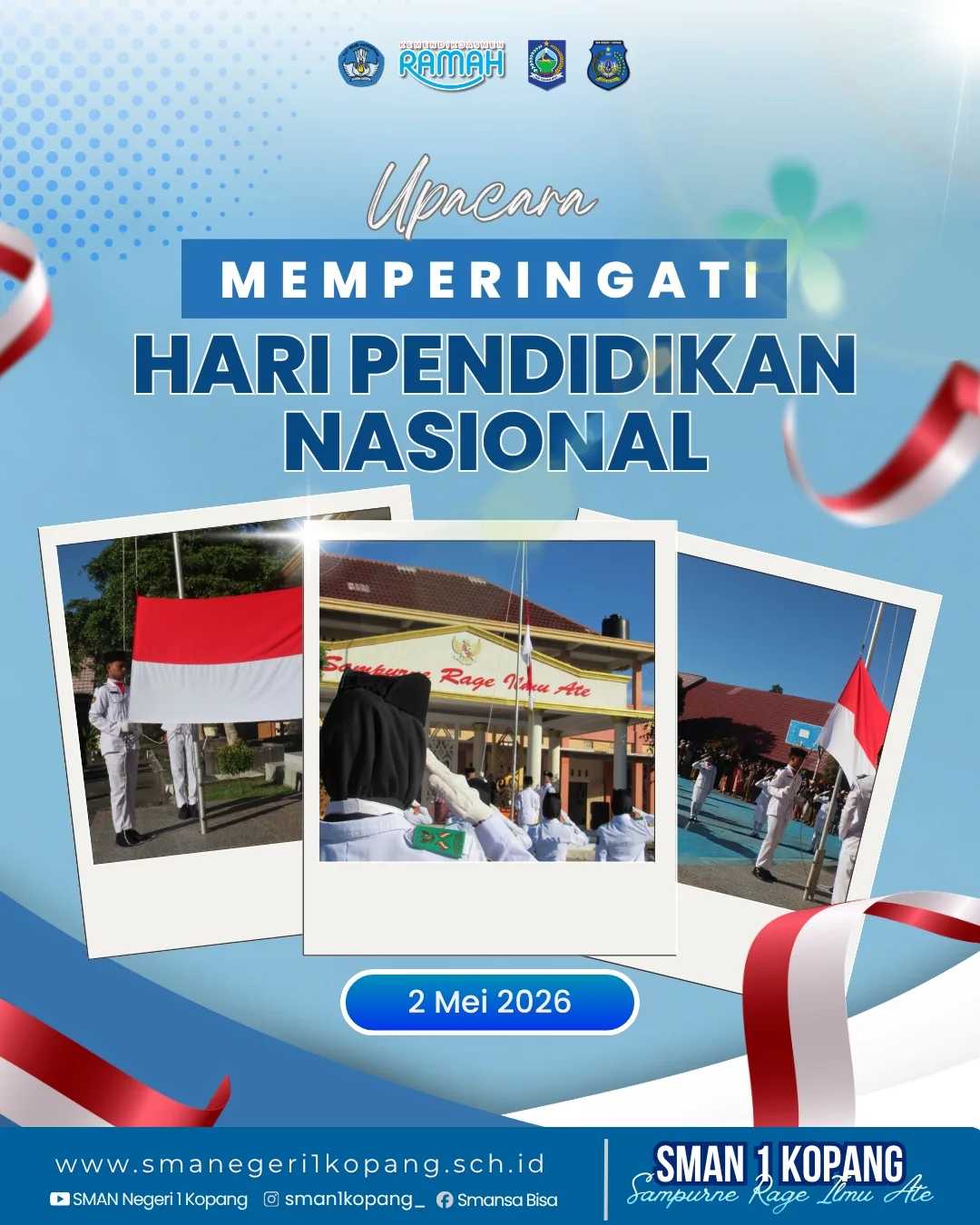 SMAN 1 Kopang Gelar Upacara Hari Pendidikan Nasional 2026