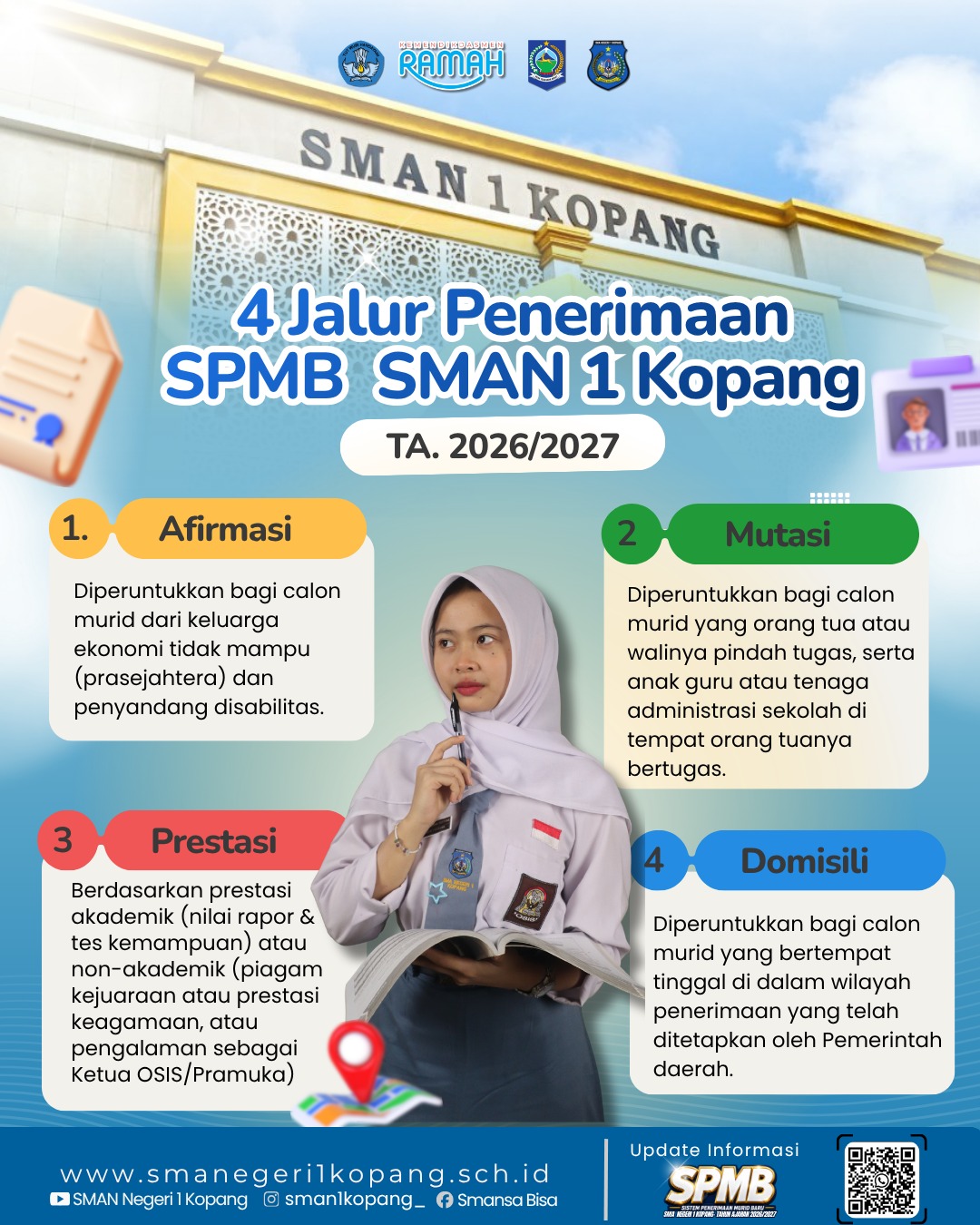 SMAN 1 Kopang Buka 4 Jalur Penerimaan SPMB TA 2026/2027