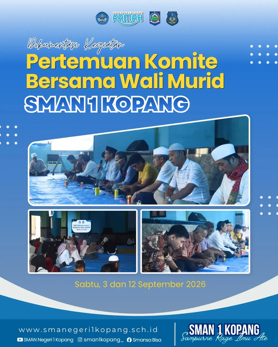 SMAN 1 Kopang Selenggarakan Pertemuan Komite Bersama Wali Murid untuk Perkuat Sinergi Pendidikan